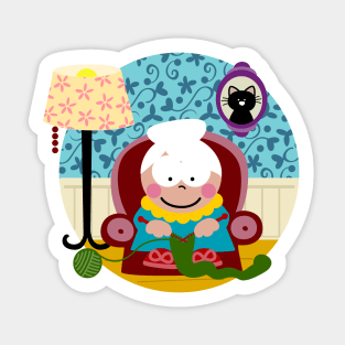 Knitter Sticker